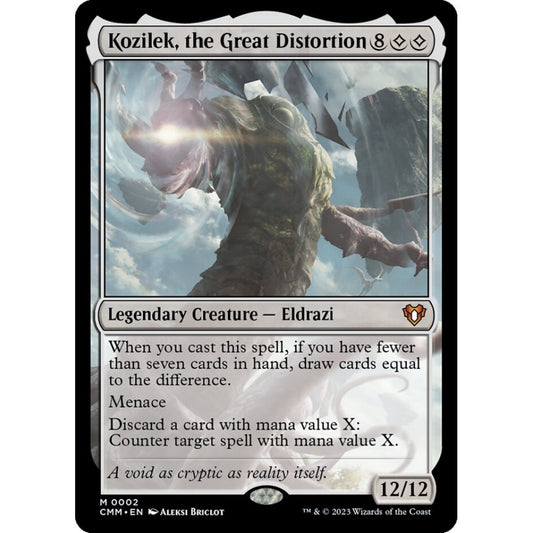 Kozilek, the Great Distortion mythic 2 Magic the Gathering Commander Masters
