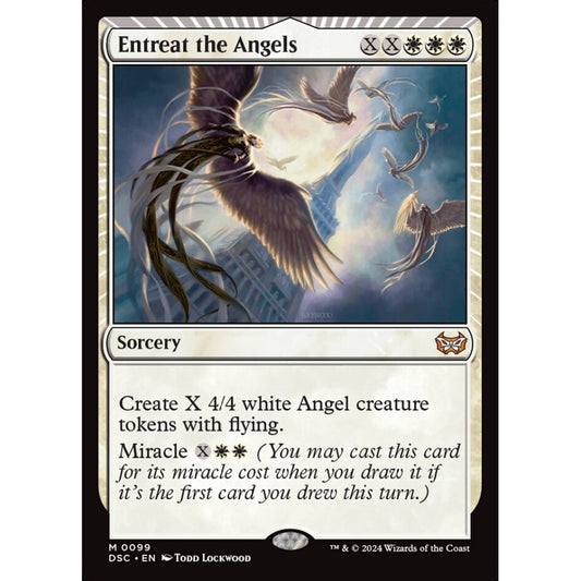 Entreat the Angels, 99, mythic, Magic: The Gathering, Duskmourn: House of Horror