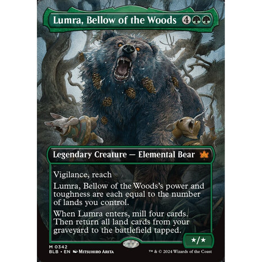 Lumra, Bellow of the Woods, 342, mythic, Magic: The Gathering, Bloomburrow
