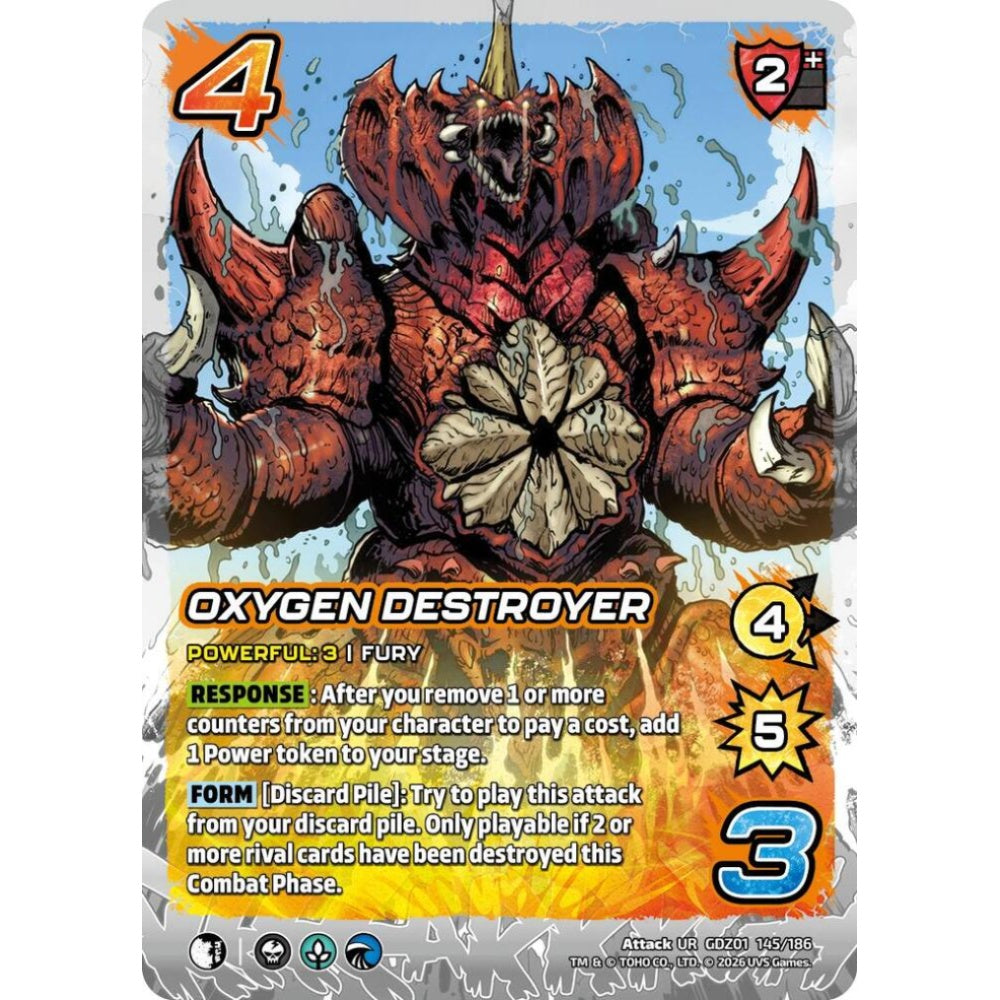 Oxygen Destroyer GDZ01 145/186 GDZ01 Universus Godzilla: Reign of Kaiju Attack UR