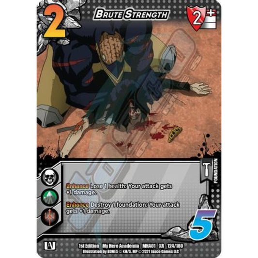 Brute Strength, 124/180, XR, UniVersus, MHA01 My Hero Academia