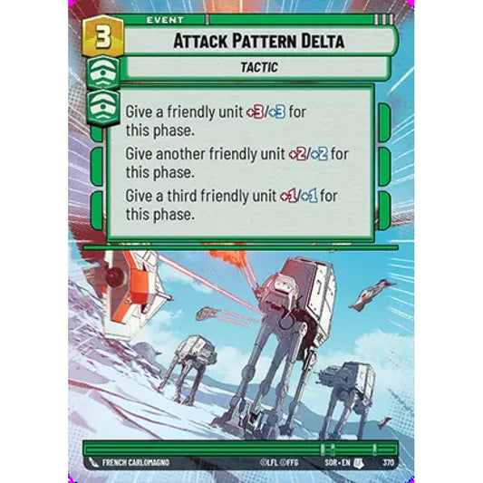 Attack Pattern Delta, 370, U, Star Wars Unlimited, Sparks Of Rebellion