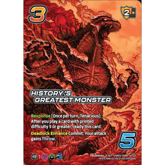 History's Greatest Monster, 14/22, R-ALT, UniVersus, Challengers Godzilla & Mothra, King Ghidorah & Rodan