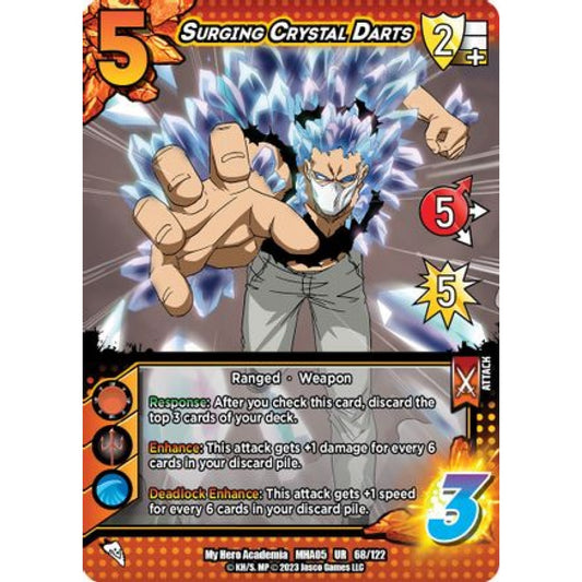 Surging Crystal Darts, 68/122, UR, UniVersus, MHA05 Undaunted Raid