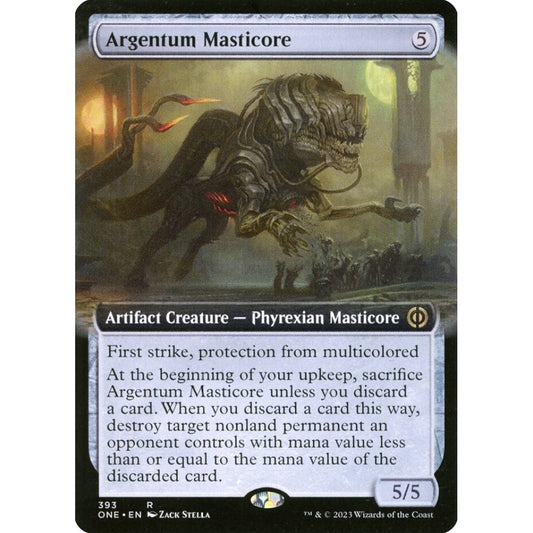 Argentum Masticore, rare, 393, Magic the Gathering, Phyrexia: All Will Be One