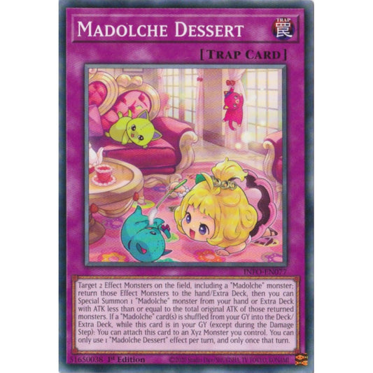 Madolche Dessert INFO-EN077 Common Common Yu-Gi-Oh The Infinite Forbidden in Art