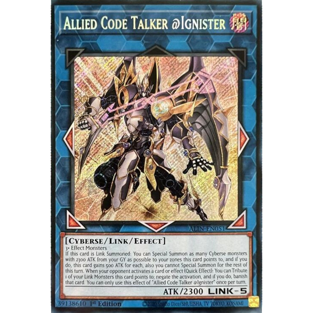 Allied Code Talker @Ignister ALIN-EN051 Secret Yu-Gi-Oh Alliance Insight