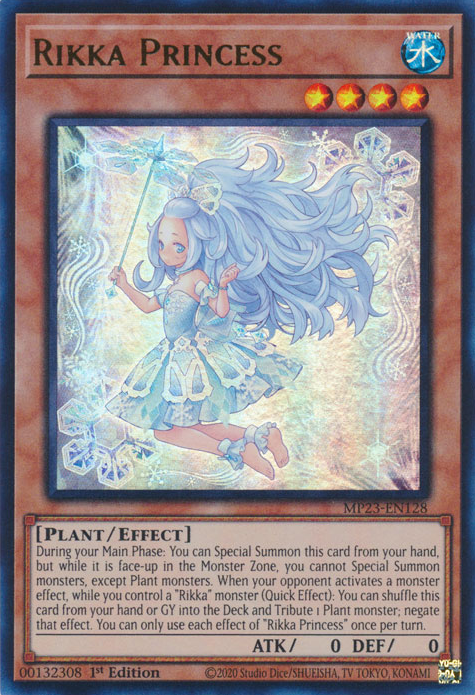 Rikka Princess MP23-EN128 Ultra Ultra Rare Yu-Gi-Oh 25th Anniversary Tin: Dueling Heroes Mega Pack in Art