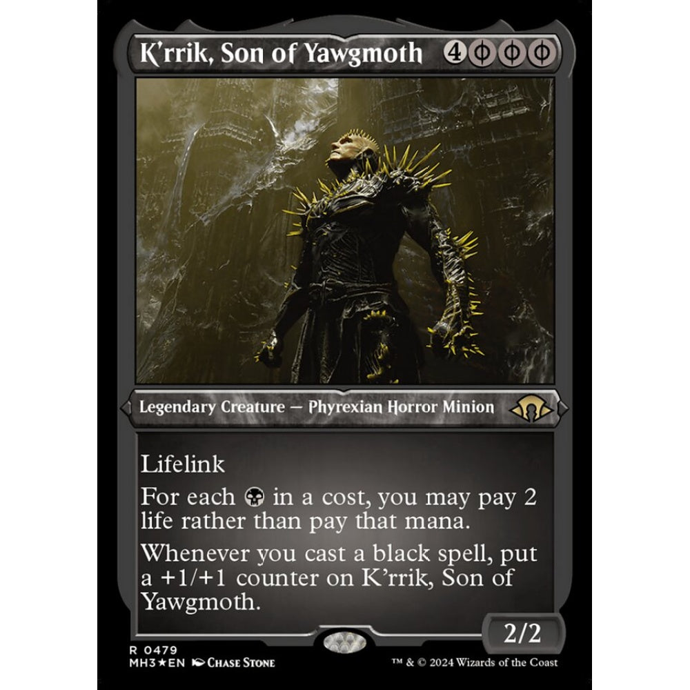 K'rrik, Son of Yawgmoth, 479, rare, Magic: The Gathering, Modern Horizons 3