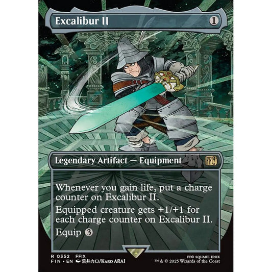 Excalibur II rare 352 Magic the Gathering Final Fantasy