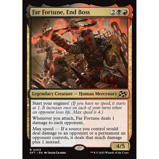Far Fortune, End Boss, 203, rare, Magic: The Gathering, Aetherdrift
