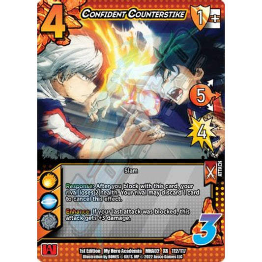 Confident Counterstrike, 112/117, XR, UniVersus, MHA02 Crimson Rampage