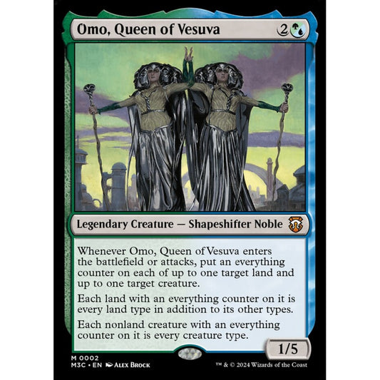 Omo, Queen of Vesuva, 2, mythic, Magic: The Gathering, Modern Horizons 3