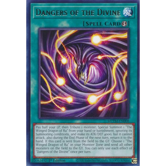 Dangers of the Divine MZTM-EN008 Rare Yu-Gi-Oh Maze of the Master