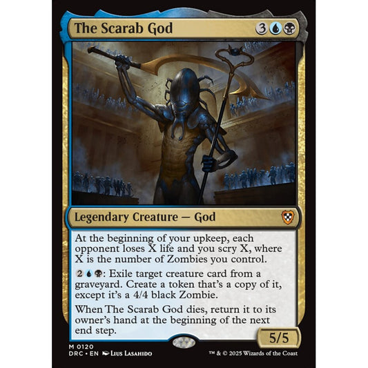 The Scarab God, 120, mythic, Magic: The Gathering, Aetherdrift Commander