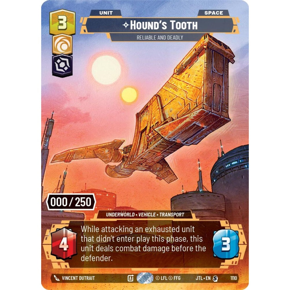 Hound's Tooth, S, JTL 1110) Prestige Serialized, Star Wars Unlimited