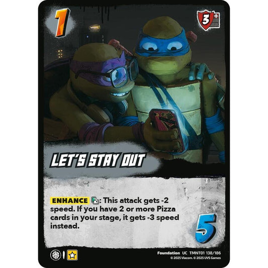 Let's Stay Out 138/186 TMNT01 Universus Teenage Mutant Ninja Turtles Foundation UC