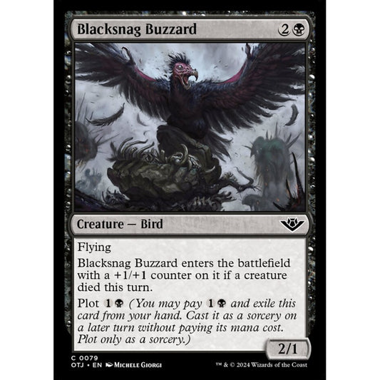 Blacksnag Buzzard, 79, common, Magic: The Gathering, Outlaws of Thunder Junction