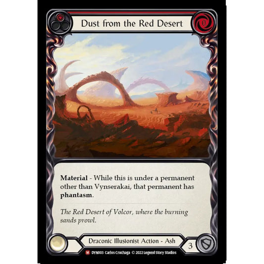 Dust from the Red Desert DYN003 Majestic Flesh & Blood Trading Card Game Dynasty in Regular Art