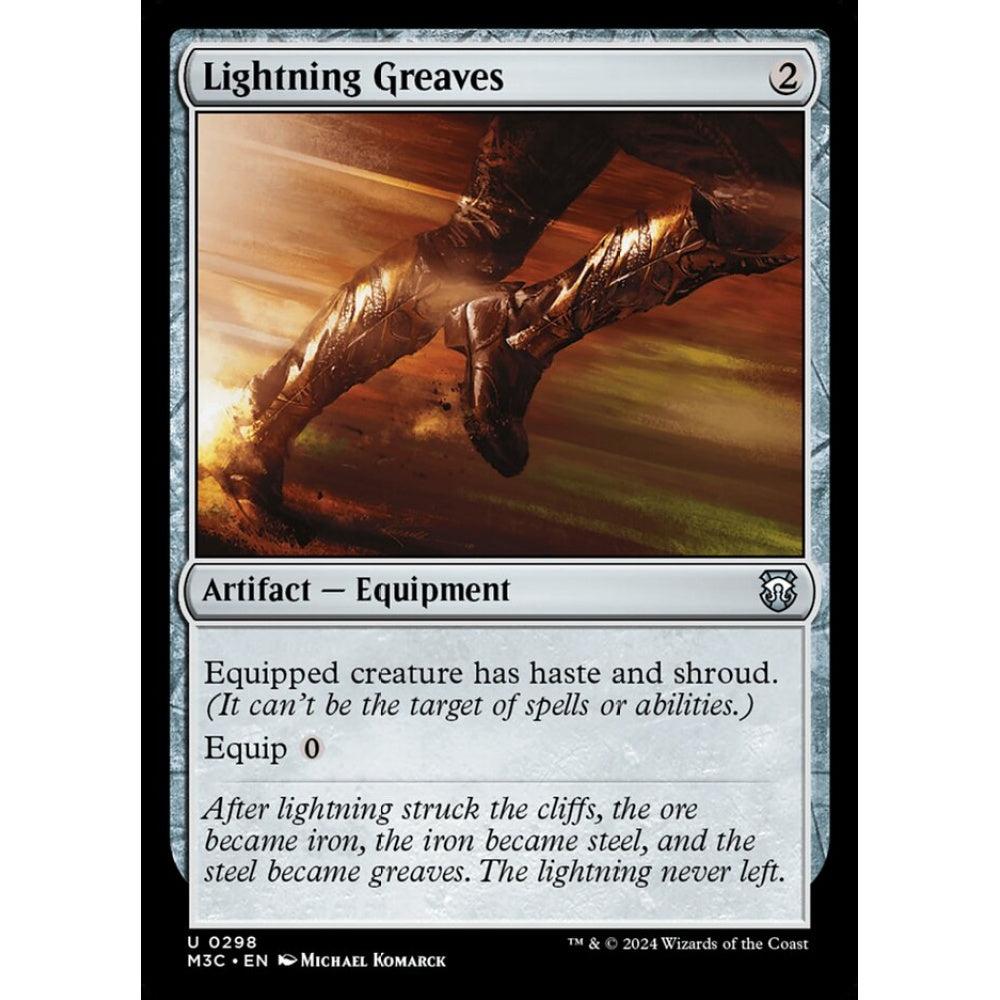 Lightning Greaves, 298, uncommon, Magic: The Gathering, Modern Horizons 3