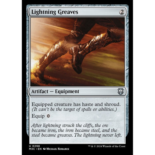 Lightning Greaves, 298, uncommon, Magic: The Gathering, Modern Horizons 3