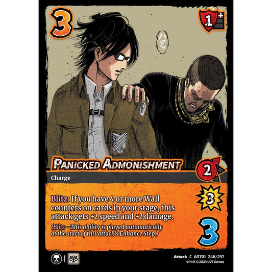 Panicked Admonishment, 248/297, C, UniVersus, Attack on Titan: Battle for Humanity