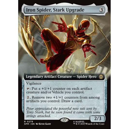 Iron Spider, Stark Upgrade rare 279 Magic the Gathering Marvel's Spider-Man