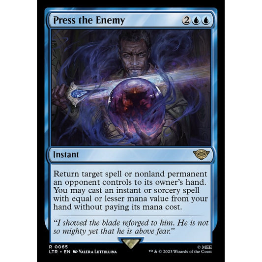 Press the Enemy, rare, 65, Magic the Gathering, The Lord of the Rings: Tales of Middle-earth