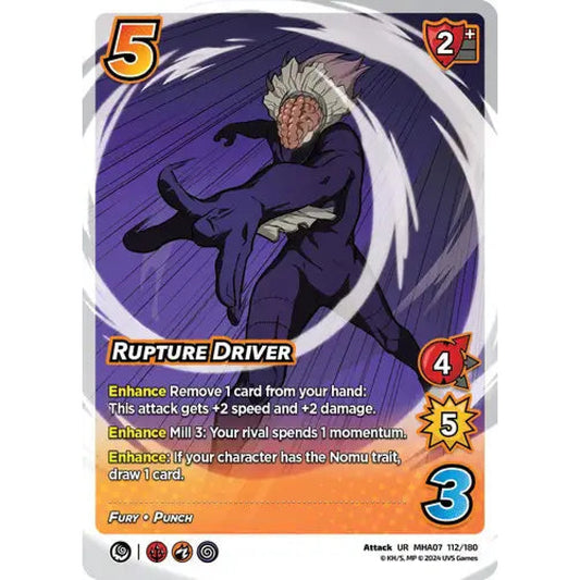 Rupture Driver, 112/180, UR, UniVersus, MHA07 Girl Power