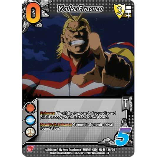 You're Finished, 36/36, XR-SE, UniVersus, MHA04 League of Villains
