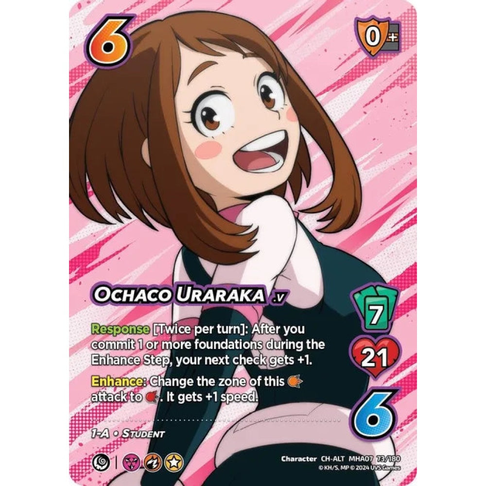 Ochaco Uraraka, 73/180, CH-ALT, UniVersus, MHA07 Girl Power