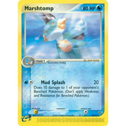 Marshtomp Uncommon 36/97 Pokemon Card Game EX Dragon