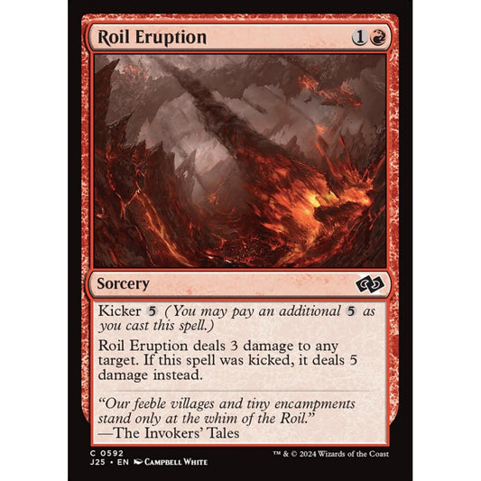 Roil Eruption, 592, common, Magic: The Gathering, Foundations Jumpstart