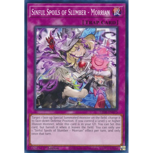 Sinful Spoils of Slumber - Morrian LEDE-EN075 Common Yu-Gi-Oh Legacy of Destruction