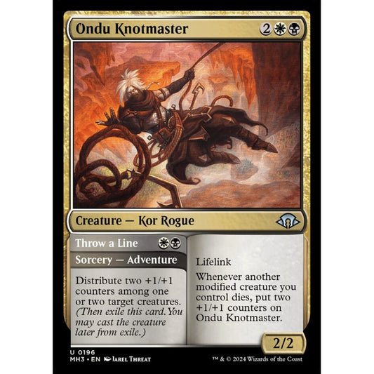 Ondu Knotmaster // Throw a Line, 196, uncommon, Magic: The Gathering, Modern Horizons 3
