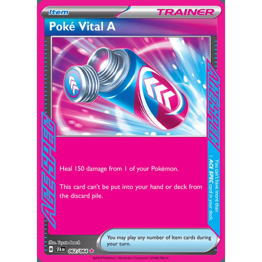 Poké Vital A ACE Spec 062/064 Pokemon Card Game Shrouded Fable