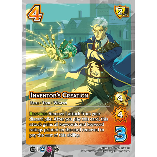 Inventor’s Creation, 195/211, CR02, Universus, Critical Role: Heroes Of Exandria, Attack, UR