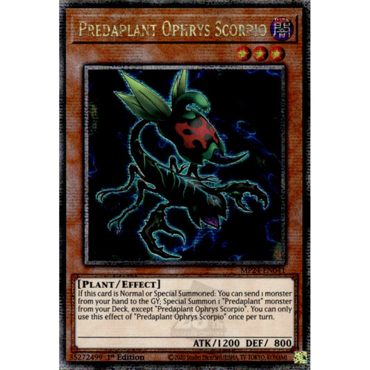 Predaplant Ophrys Scorpio MP24-EN041 QCR Quarter Century Secret Rare Yu-Gi-Oh 25th Anniversary Tin: Dueling Mirrors in Art