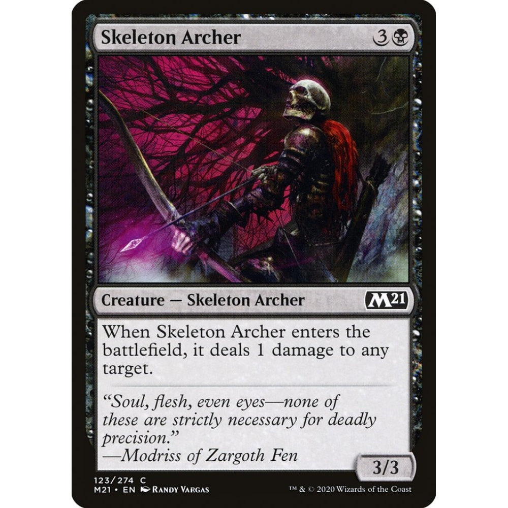 Skeleton Archer common 123 Magic the Gathering Core Set 2021