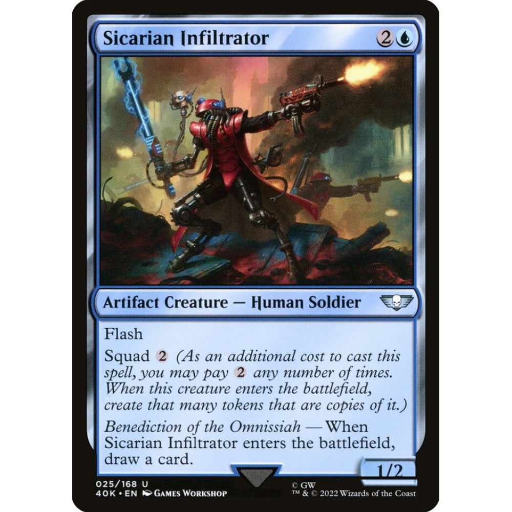 Sicarian Infiltrator uncommon 25 Magic the Gathering Warhammer 40,000 Commander