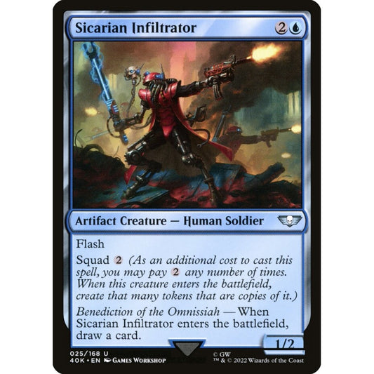 Sicarian Infiltrator uncommon 25 Magic the Gathering Warhammer 40,000 Commander