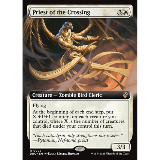 Priest of the Crossing, 22, rare, Magic: The Gathering, Aetherdrift Commander