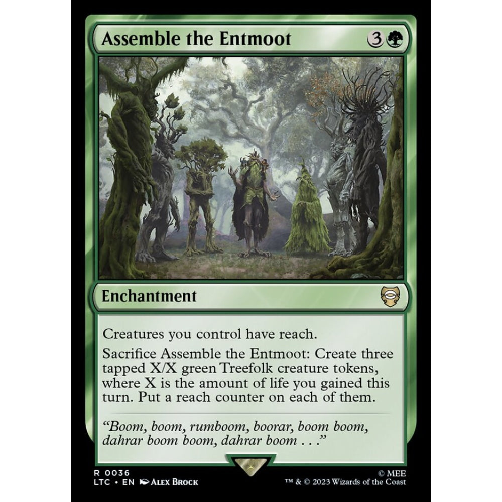 Assemble the Entmoot, rare, 36, Magic the Gathering, Tales of Middle-earth Commander