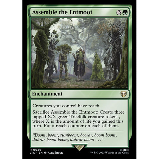 Assemble the Entmoot, rare, 36, Magic the Gathering, Tales of Middle-earth Commander