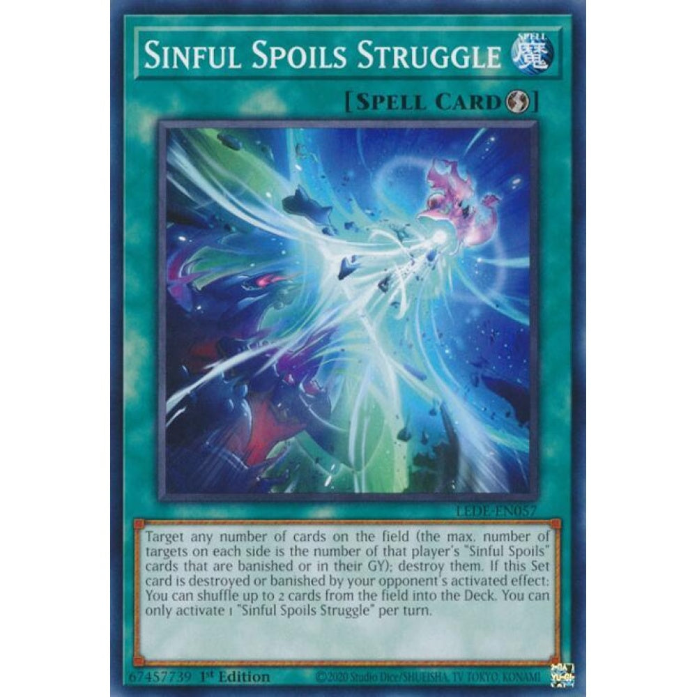 Sinful Spoils Struggle LEDE-EN057 Common Yu-Gi-Oh Legacy of Destruction