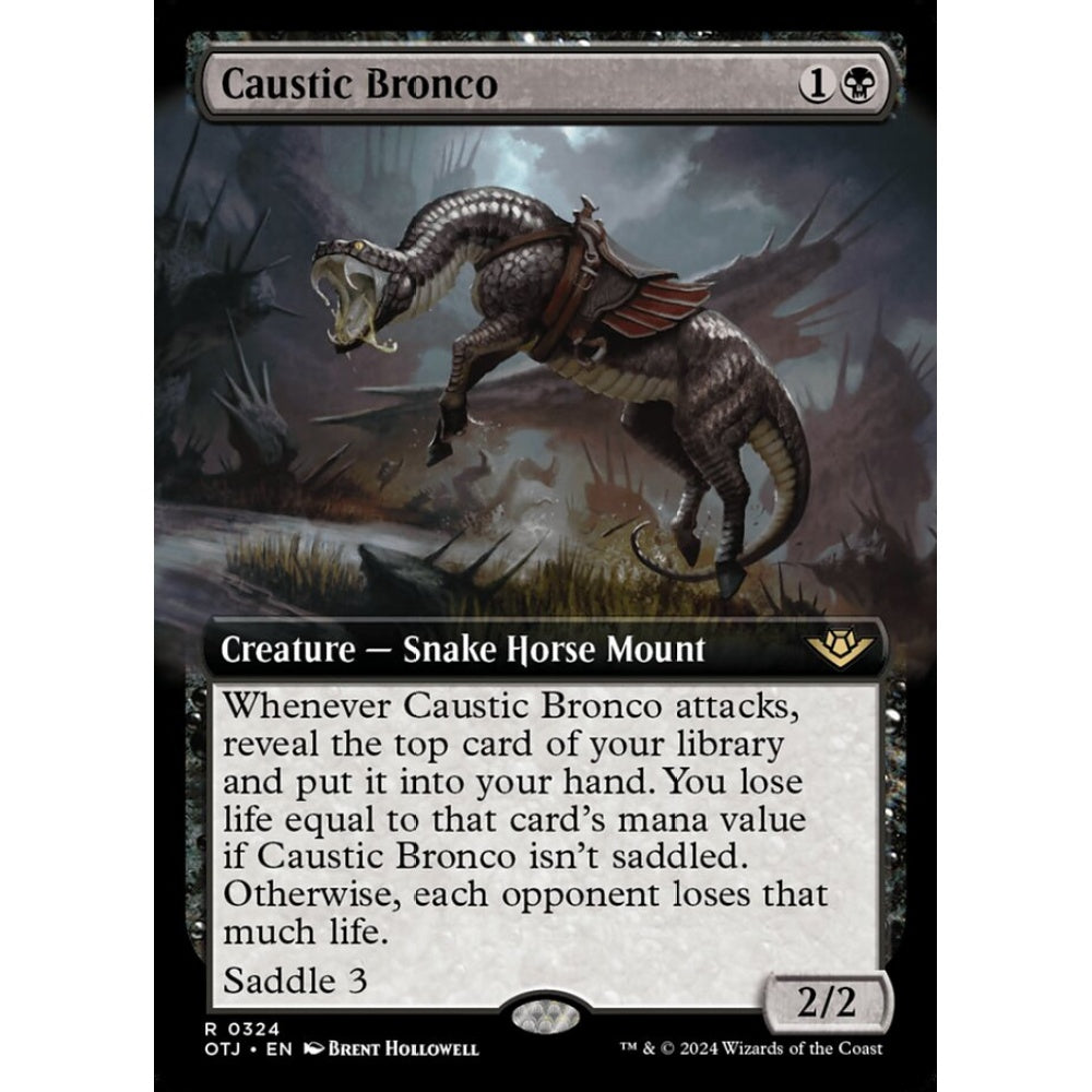 Caustic Bronco, 324, rare, Magic: The Gathering, Outlaws of Thunder Junction