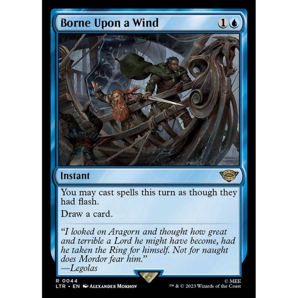 Borne Upon a Wind, rare, 44, Magic the Gathering, The Lord of the Rings: Tales of Middle-earth