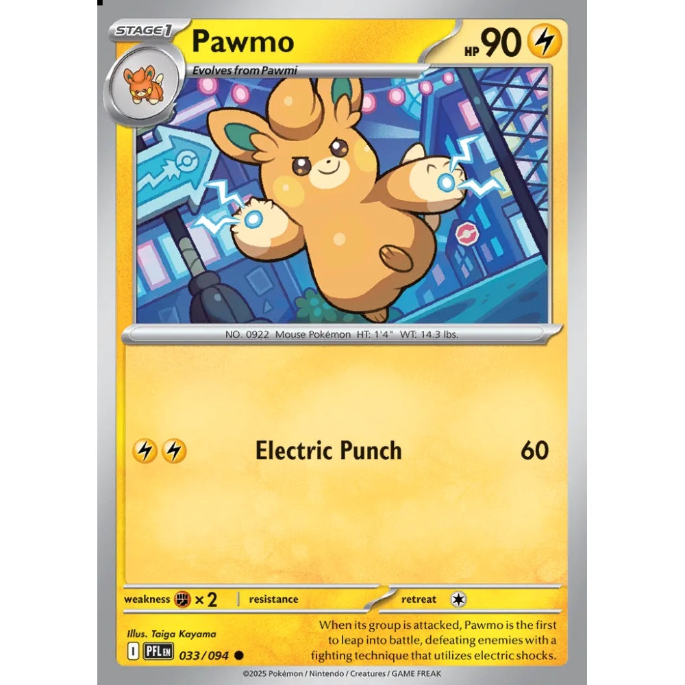 Pawmo Common 033/094 Pokemon Card Game Phantasmal Flames