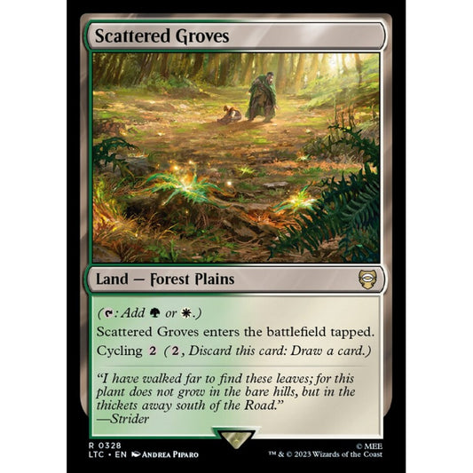 Scattered Groves, rare, 328, Magic the Gathering, Tales of Middle-earth Commander