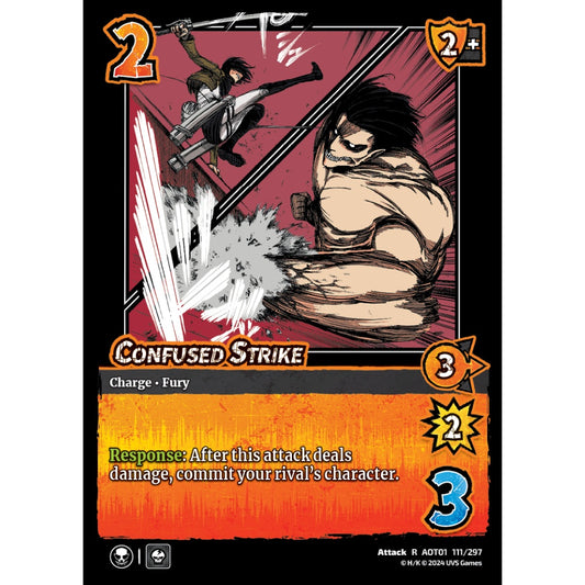 Confused Strike, 111/297, R, UniVersus, Attack on Titan: Battle for Humanity
